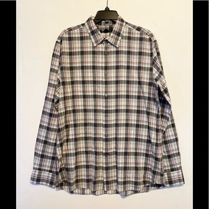 John Varvatos Long Sleeve Button Down Shirt SZ L Plaid